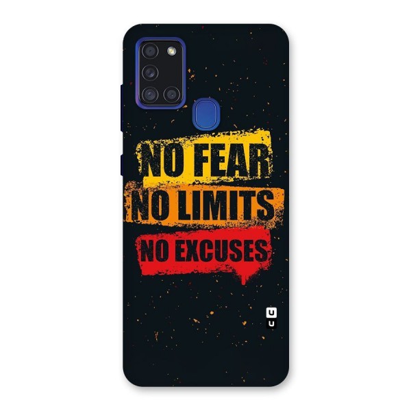 No Fear No Limits Back Case for Galaxy A21s