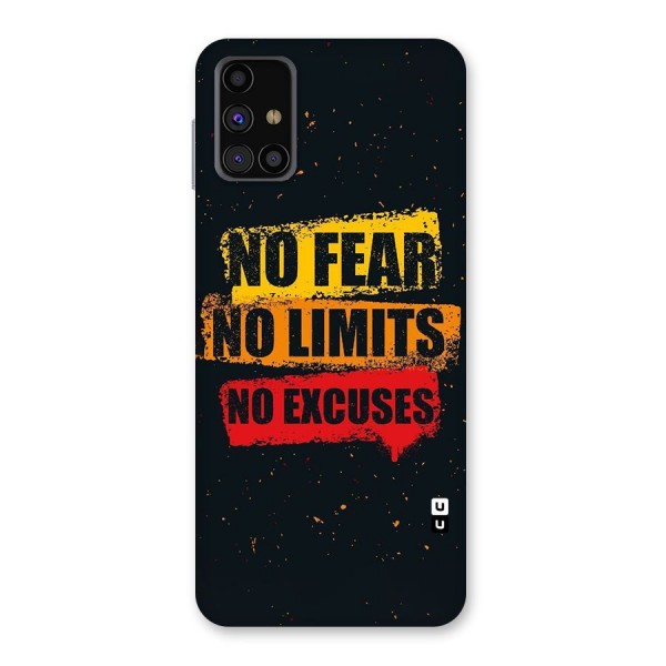 No Fear No Limits Back Case for Galaxy M31s