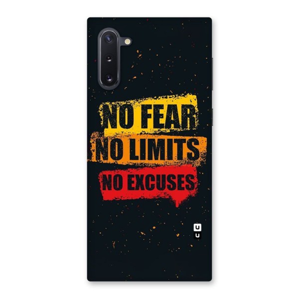 No Fear No Limits Back Case for Galaxy Note 10