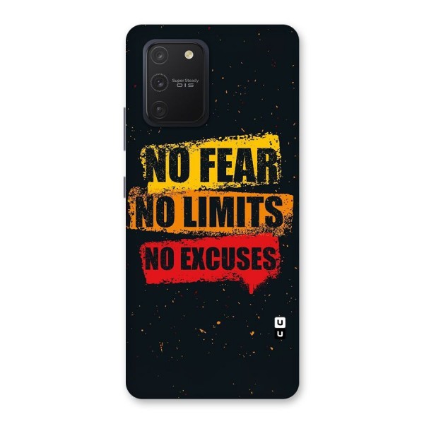 No Fear No Limits Back Case for Galaxy S10 Lite