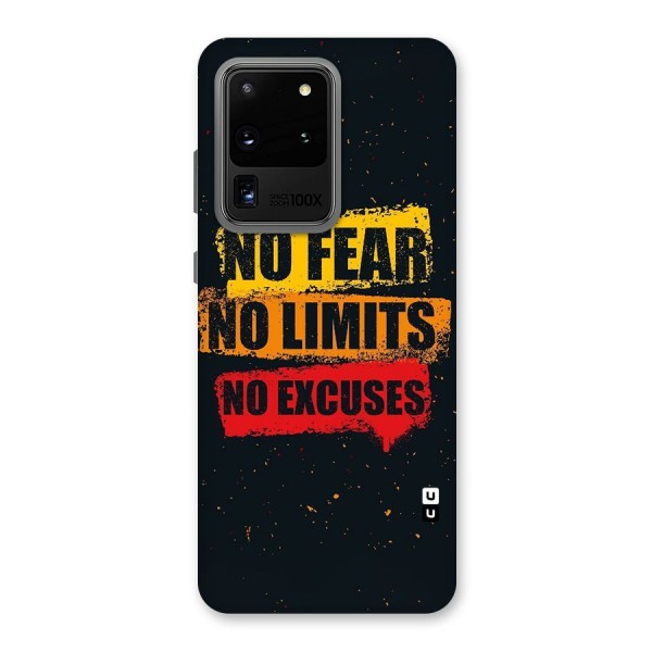 No Fear No Limits Back Case for Galaxy S20 Ultra