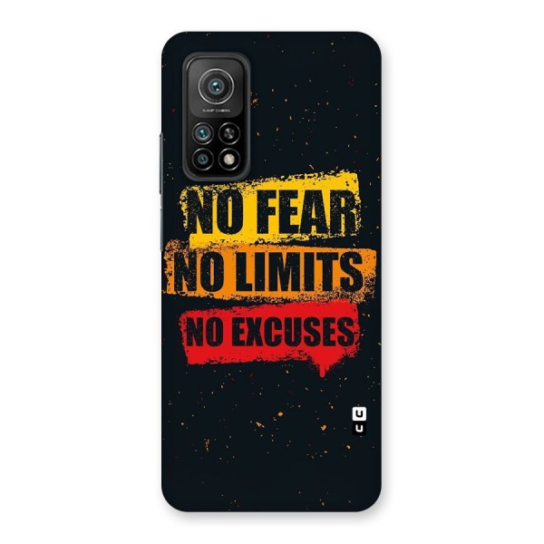 No Fear No Limits Back Case for Mi 10T Pro 5G