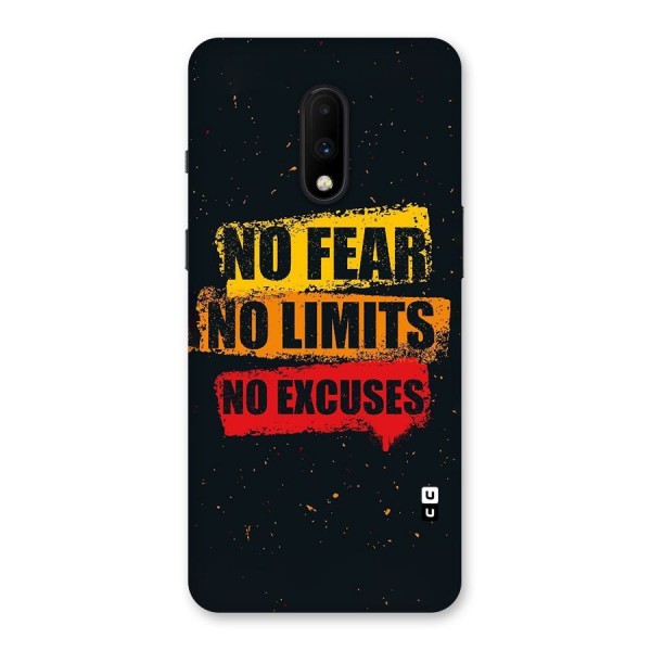 No Fear No Limits Back Case for OnePlus 7