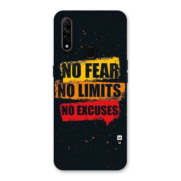 No Fear No Limits Back Case for Oppo A31