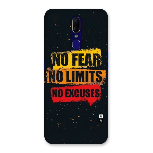 No Fear No Limits Back Case for Oppo A9