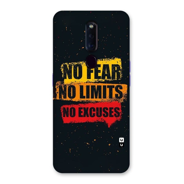 No Fear No Limits Back Case for Oppo F11 Pro