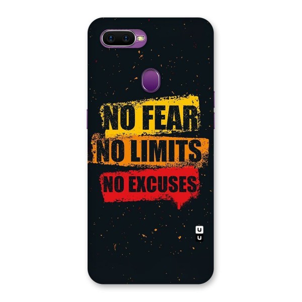 No Fear No Limits Back Case for Oppo F9