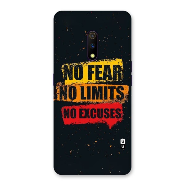 No Fear No Limits Back Case for Realme X