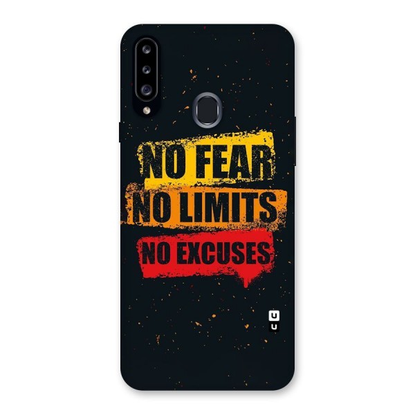 No Fear No Limits Back Case for Samsung Galaxy A20s