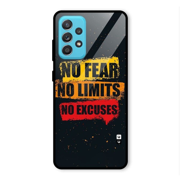 No Fear No Limits Glass Back Case for Galaxy A52s 5G