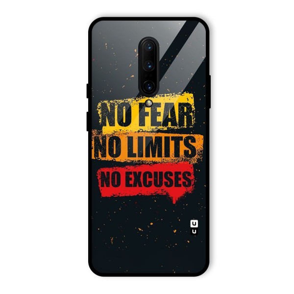 No Fear No Limits Glass Back Case for OnePlus 7 Pro