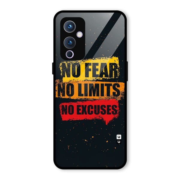 No Fear No Limits Glass Back Case for OnePlus 9