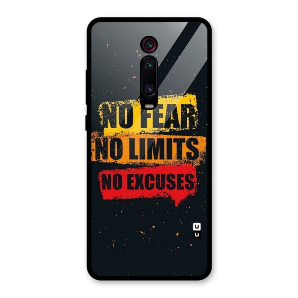 No Fear No Limits Glass Back Case for Redmi K20 Pro