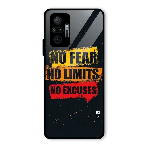 No Fear No Limits Glass Back Case for Redmi Note 10 Pro Max