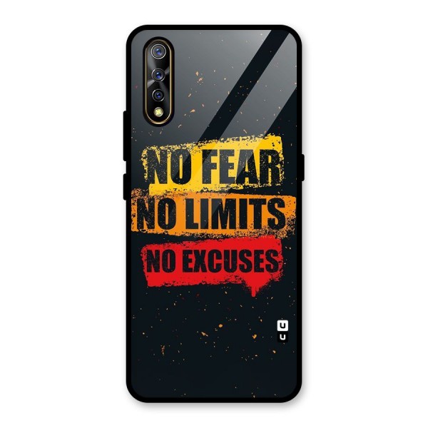 No Fear No Limits Glass Back Case for Vivo S1