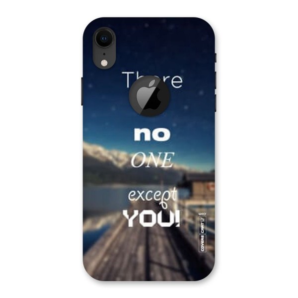 No One But You Back Case for iPhone XR Logo Cut
