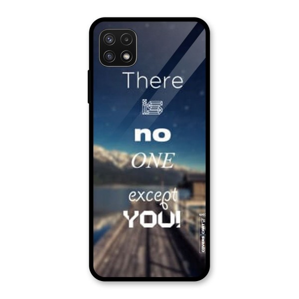No One But You Glass Back Case for Galaxy A22 5G
