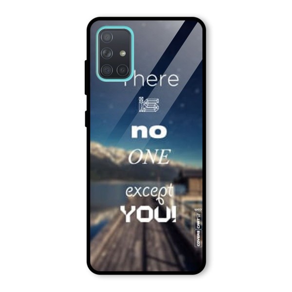 No One But You Glass Back Case for Galaxy A71