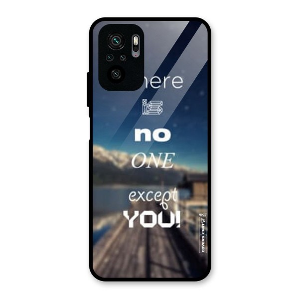 No One But You Glass Back Case for Redmi Note 10