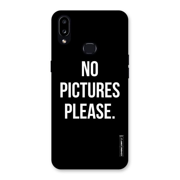 No Pictures Please Back Case for Galaxy A10s