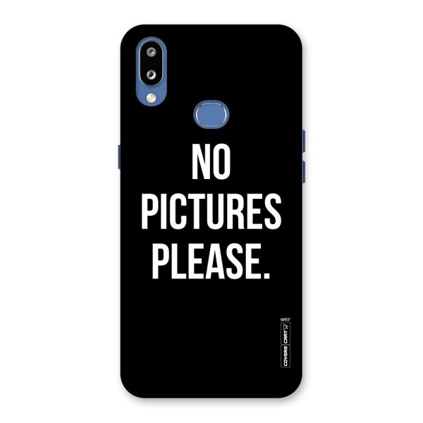 No Pictures Please Back Case for Galaxy M01s