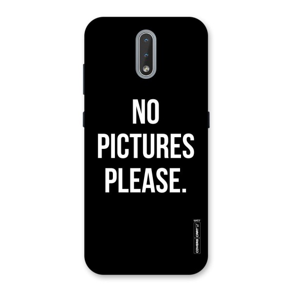 No Pictures Please Back Case for Nokia 2.3