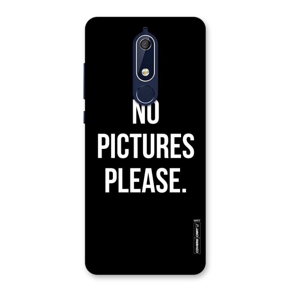 No Pictures Please Back Case for Nokia 5.1