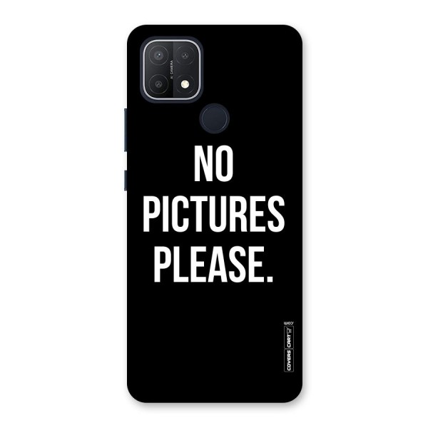 No Pictures Please Back Case for Oppo A15