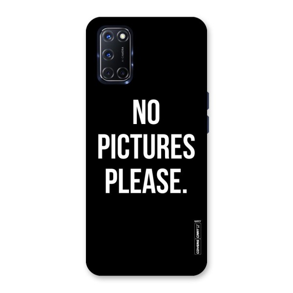 No Pictures Please Back Case for Oppo A52