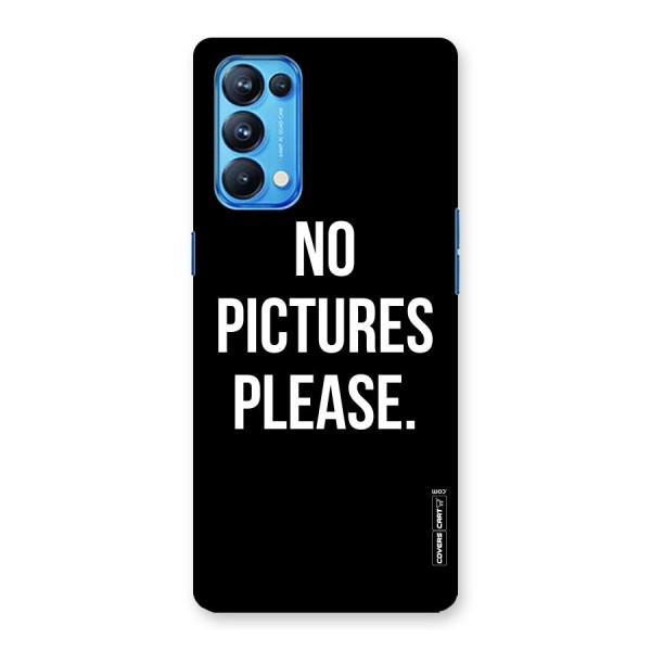 No Pictures Please Back Case for Oppo Reno5 Pro 5G