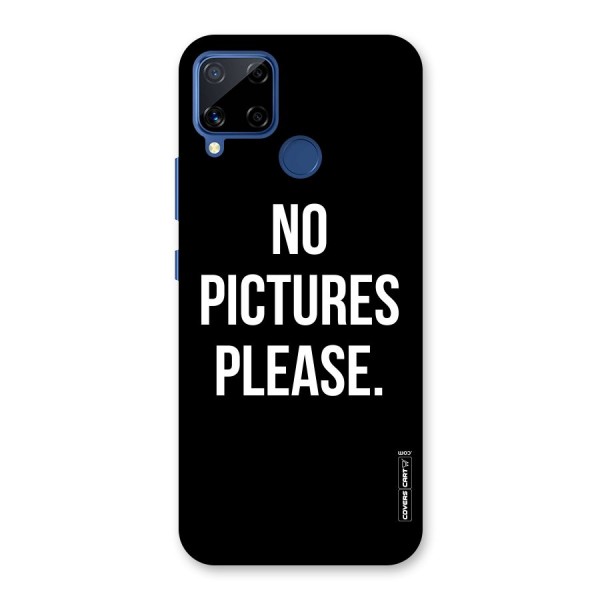 No Pictures Please Back Case for Realme C12