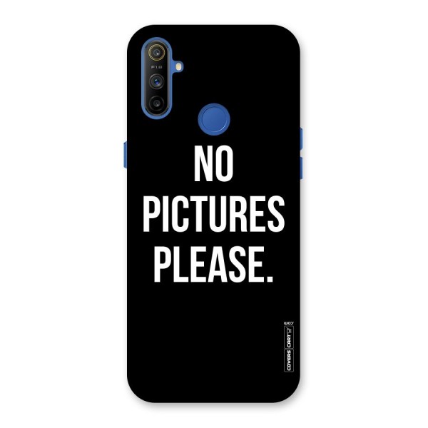 No Pictures Please Back Case for Realme Narzo 10A