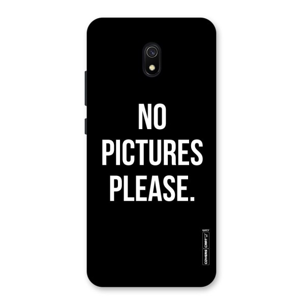 No Pictures Please Back Case for Redmi 8A