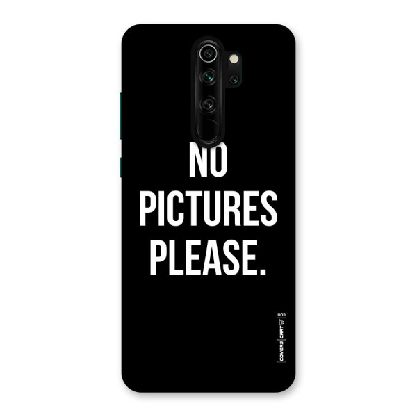 No Pictures Please Back Case for Redmi Note 8 Pro