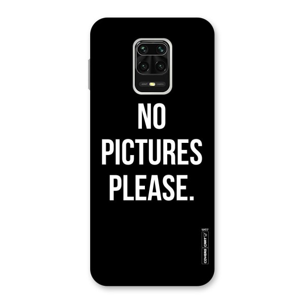 No Pictures Please Back Case for Redmi Note 9 Pro Max