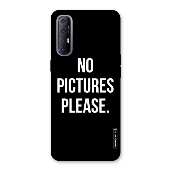 No Pictures Please Back Case for Reno3 Pro