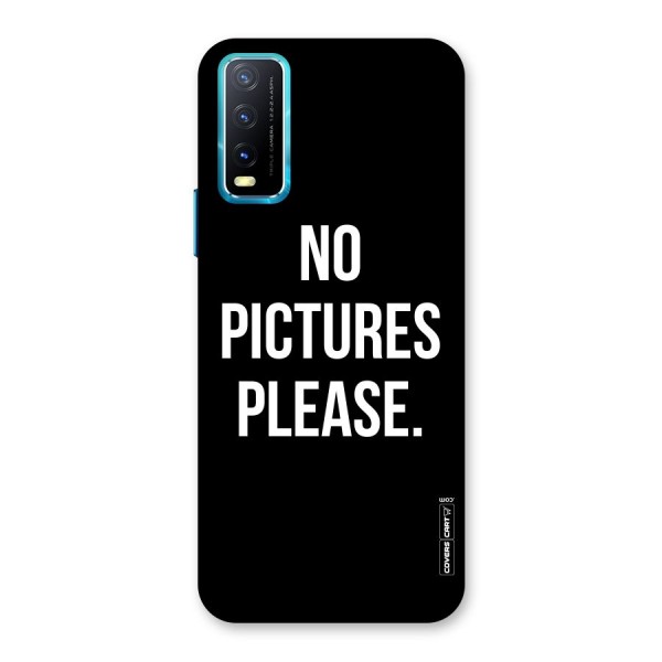 No Pictures Please Back Case for Vivo Y20i