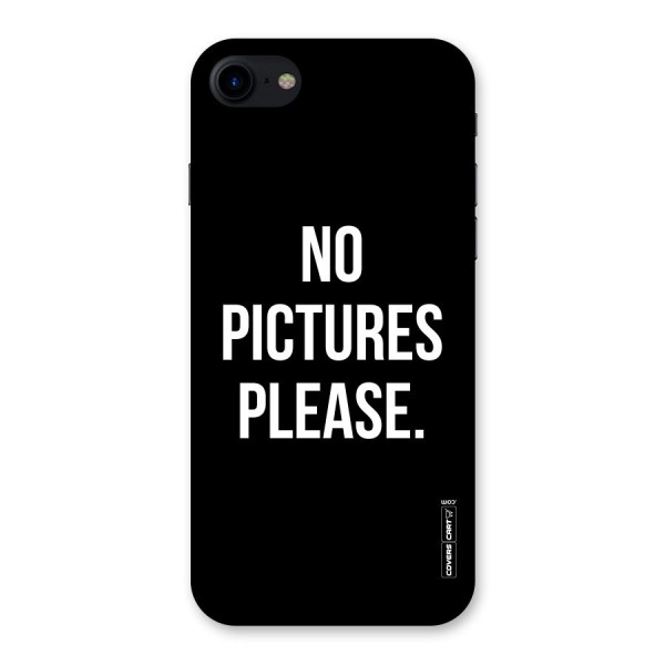 No Pictures Please Back Case for iPhone SE 2020