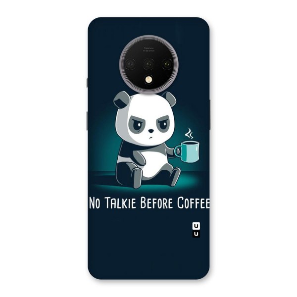 No Talkie Before Coffee Back Case for OnePlus 7T