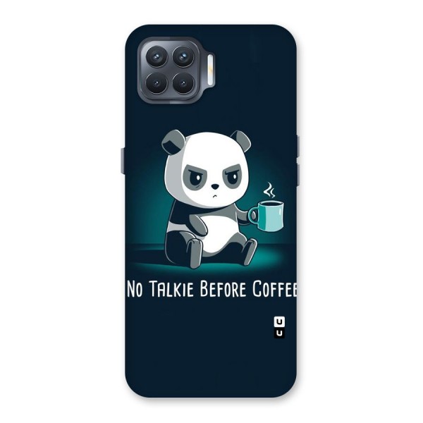 No Talkie Before Coffee Back Case for Oppo F17 Pro