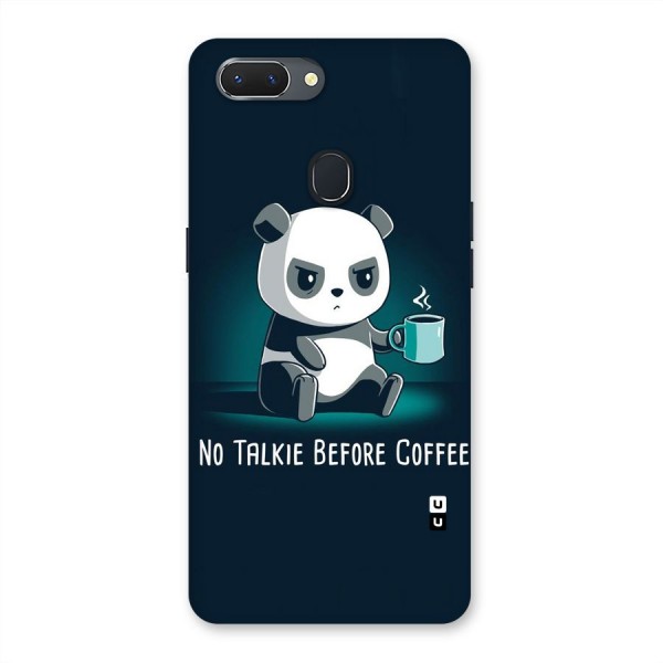 No Talkie Before Coffee Back Case for Oppo Realme 2
