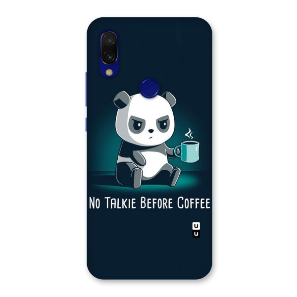 No Talkie Before Coffee Back Case for Redmi 7