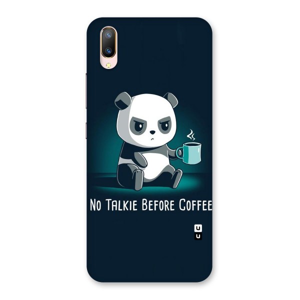 No Talkie Before Coffee Back Case for Vivo V11 Pro