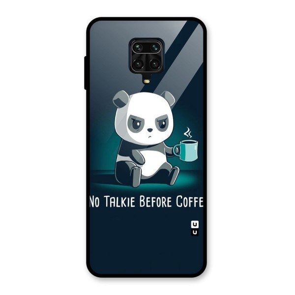 No Talkie Before Coffee Glass Back Case for Poco M2 Pro