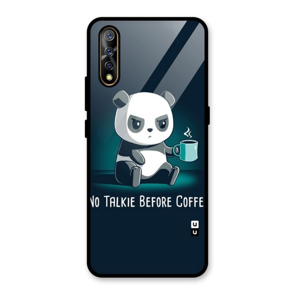 No Talkie Before Coffee Glass Back Case for Vivo S1