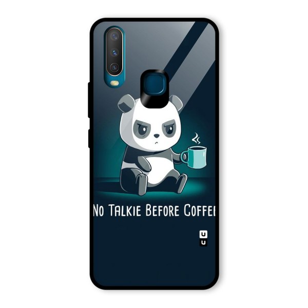 No Talkie Before Coffee Glass Back Case for Vivo Y17