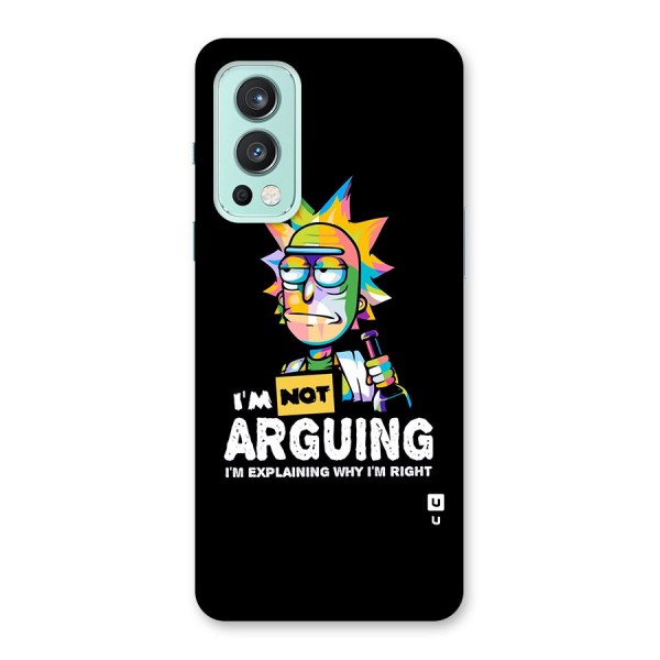 Not Arguing Explaining Back Case for OnePlus Nord 2 5G