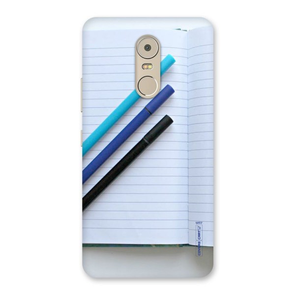 Notebook And Pens Back Case for Lenovo K6 Note