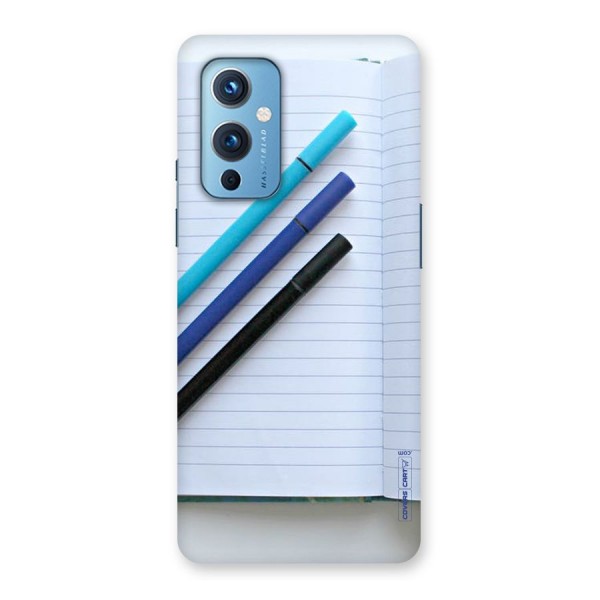 Notebook And Pens Back Case for OnePlus 9