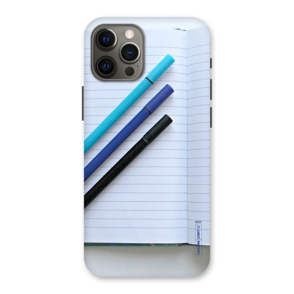 Notebook And Pens Back Case for iPhone 12 Pro Max